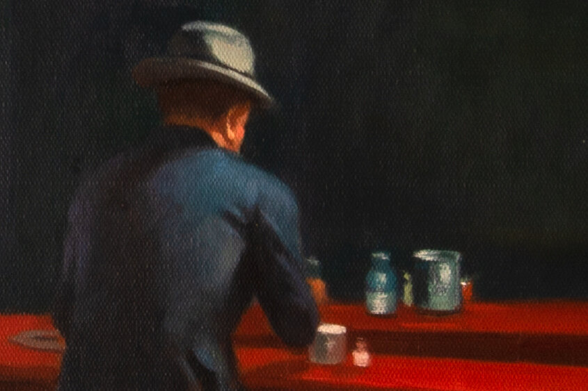Nighthawks oil painting replica