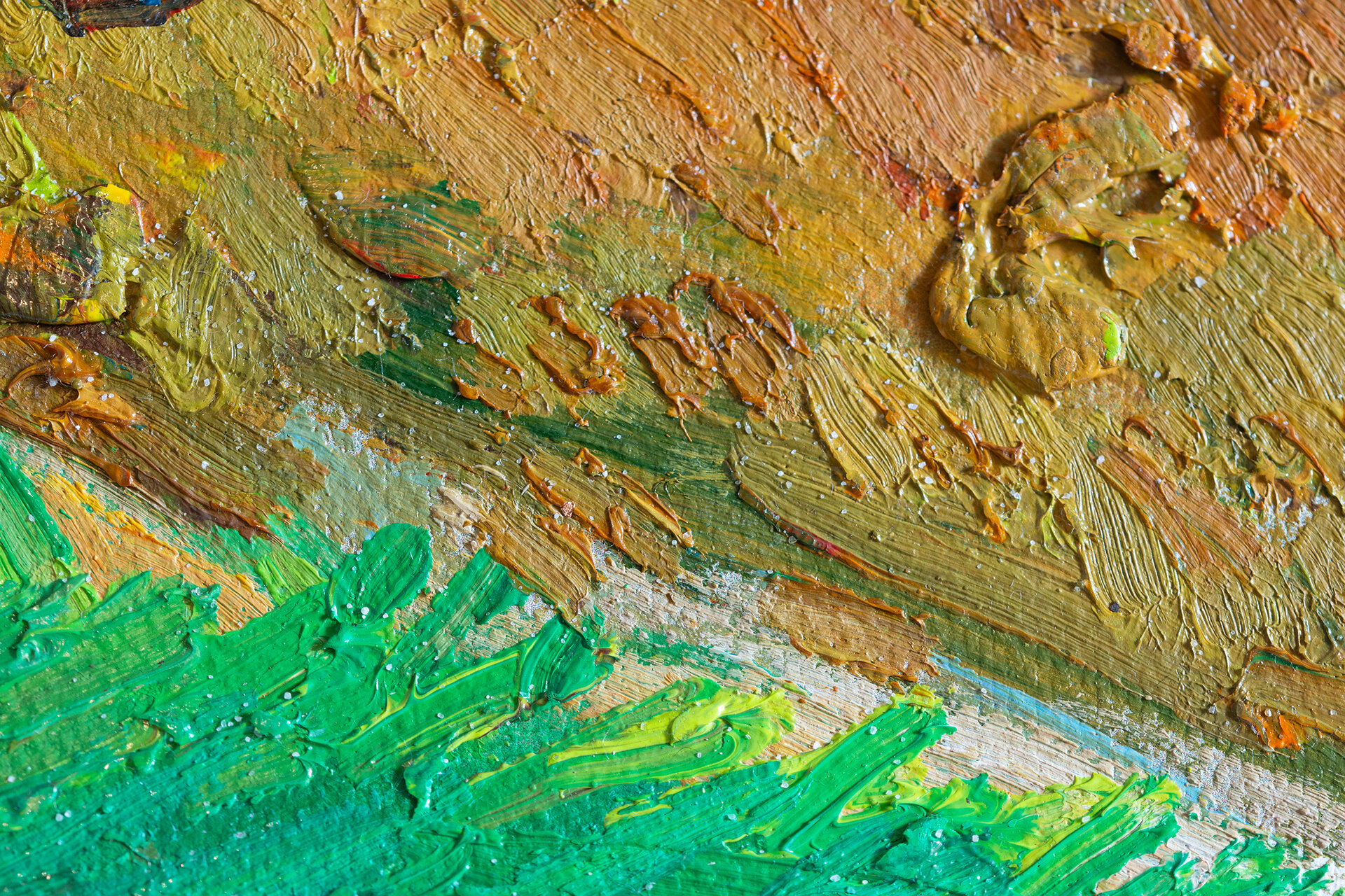 Two Lovers framed Van Gogh reproduction detail