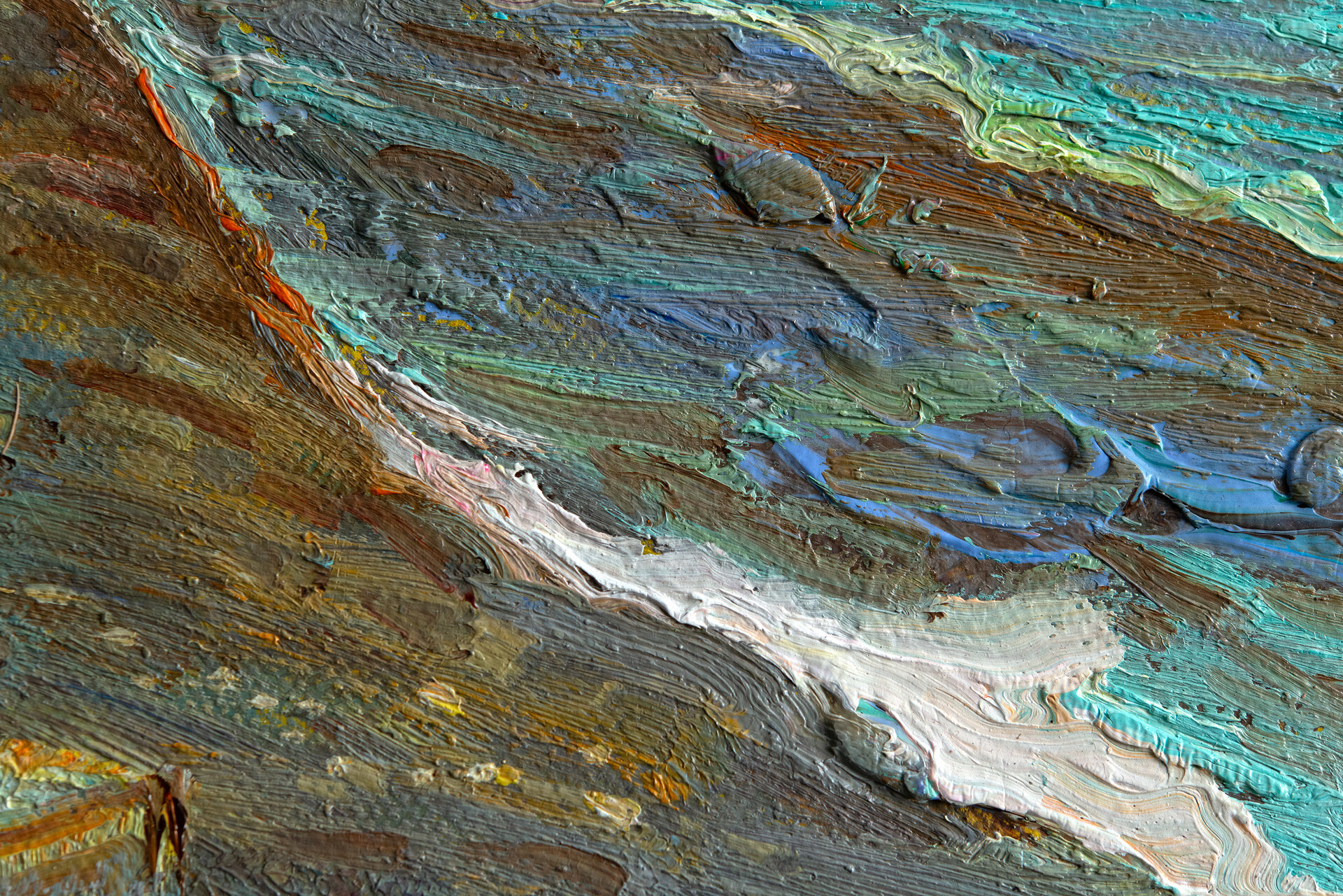 deatil Fishing Boats on the Beach framed Van Gogh replica