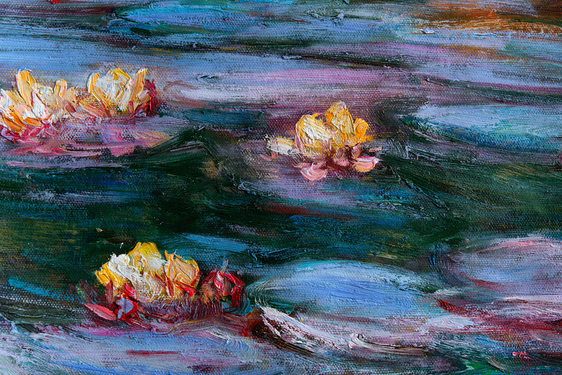 Water Lilies musee dorsay replica detail