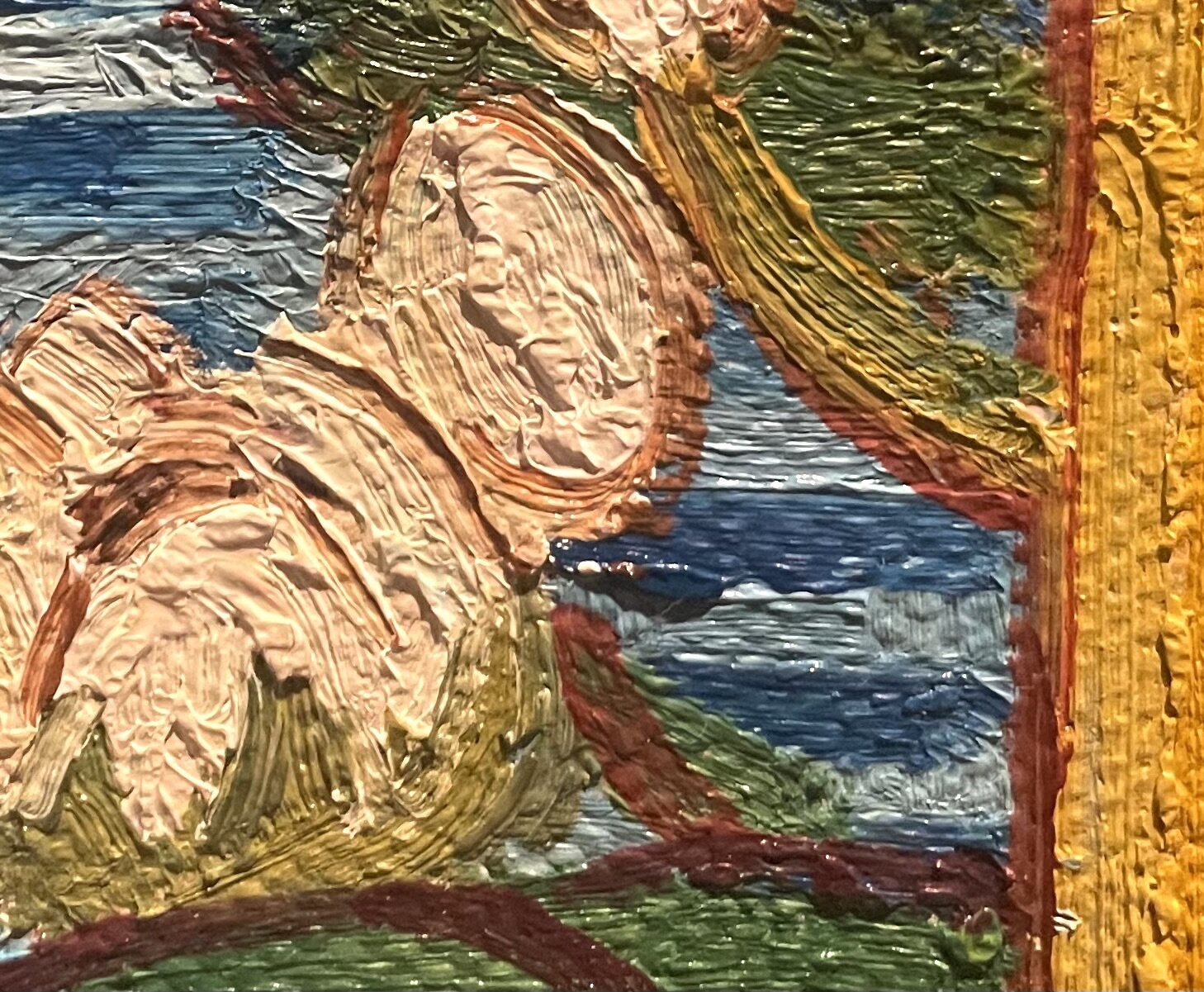 Oiran The Courtesan framed Van Gogh replica detail