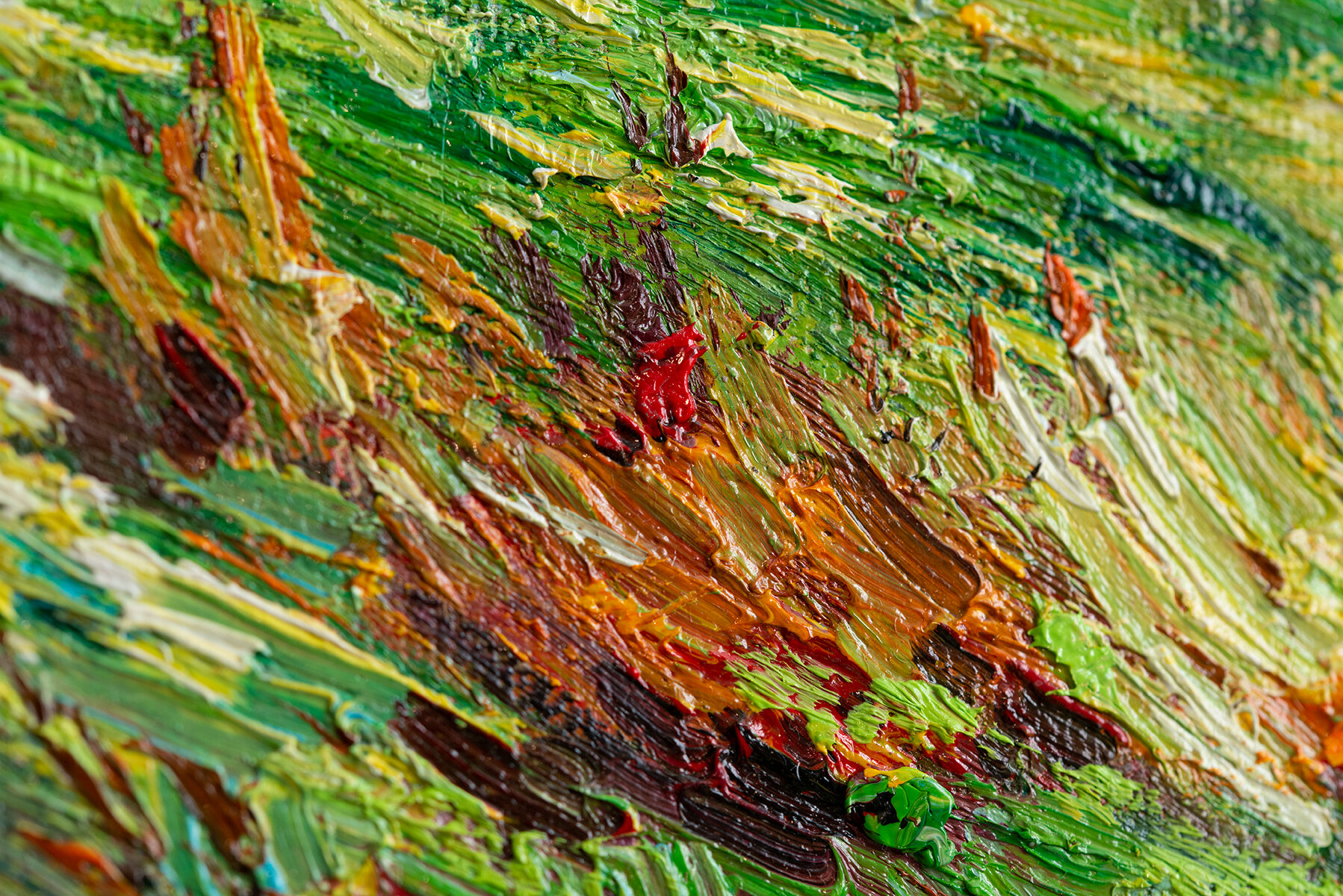 Meadow&nbsp;in the&nbsp;Mountains Van Gogh reproduction, hand-painted in oil on canvas