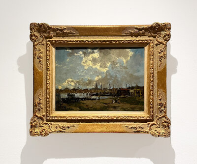View of Amsterdam by Johan Hendrik van Mastenbroek