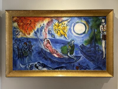 In the style of Marc Chagall by Geert Jan Jansen