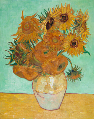 Still Life: Vase with Twelve Sunflowers Van Gogh Reproduction