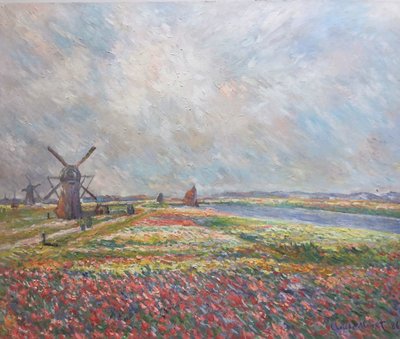 Tulip Fields near The Hague Monet reproduction