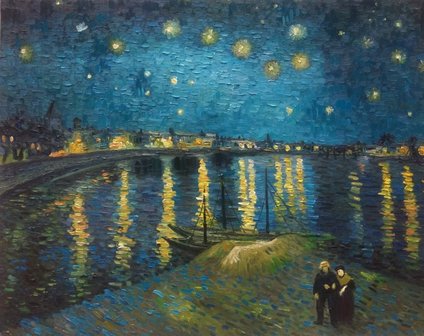 Starry Night over the Rhone Van Gogh reproduction