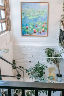 framed Water Lilies San Francisco, Monet reproduction