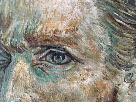 detail Self Portrait Vincent Van Gogh reproduction