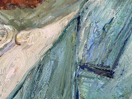 detail Self Portrait Vincent Van Gogh replica 