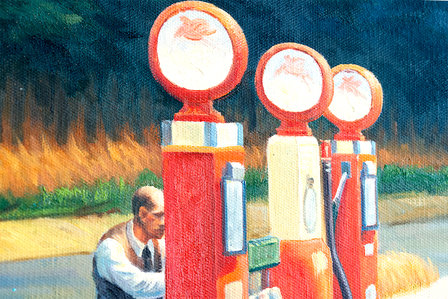 Gas Edward Hopper oil painting replica