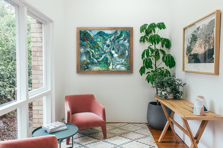 The Ravine of the Peyroulets Van Gogh replica framed