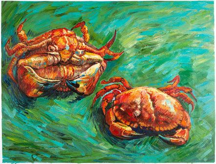 Two Crabs Van Gogh reproduction