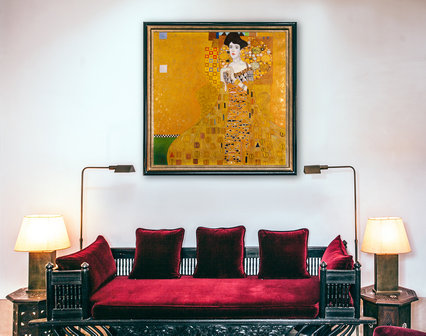 Portrait of Adele Bloch Bauer Klimt reproduction framed