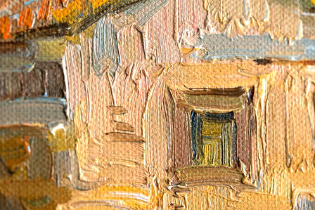 The Old Mill Van Gogh reproduction detail