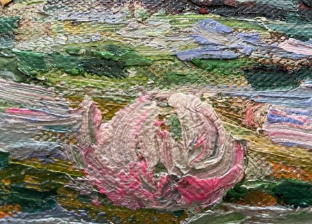detail Water Lilies Monet replica