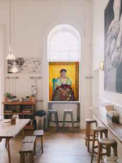 Italian Woman Van Gogh Reproduction in interior