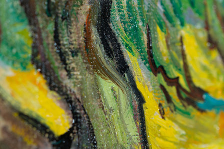 Women Picking Olives Van Gogh replica detail