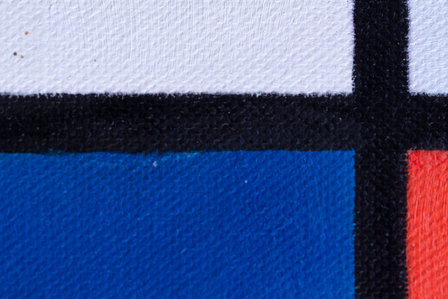 Composition in red blue and yellow Mondrian reproduction detail