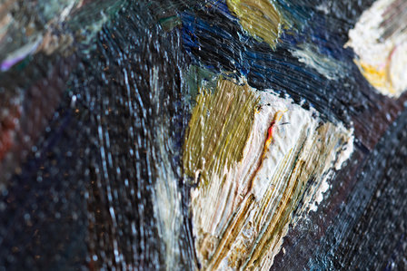 Framed Old Man with Beard Van Gogh replica detail