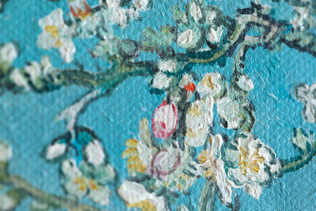 detail Framed Blossoming Almond Tree Van Gogh reproduction