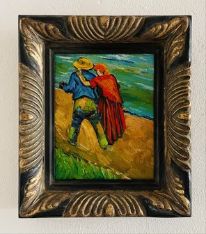 Framed Two Lovers Van Gogh reproduction