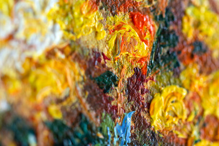 detail Poppy Flowers framed Van Gogh reproduction