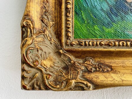 Crab on its Back framed Van Gogh reproduction, hand-painted in oil on canvas
