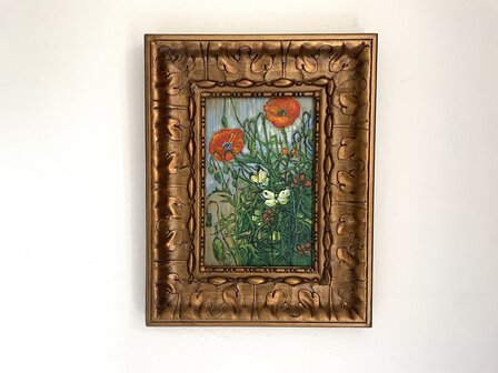 Butterflies and Poppies framed Van Gogh reproduction