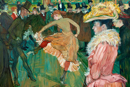 At the Moulin Rouge The Dance Toulouse-Lautrec replica detail