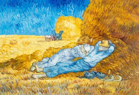 Noon Rest from Work framed Van Gogh reproduction canvas