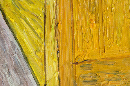 Vincent's Bedroom in Arles Musee d'Orsay Van Gogh Replica detail
