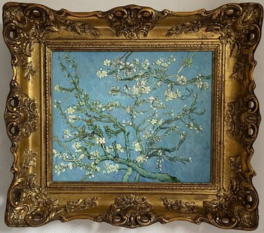 Blossoming Almond Tree framed Van Gogh replica