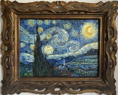 Starry Night framed Vincent van Gogh reproduction