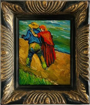 Framed Two Lovers Van Gogh reproduction