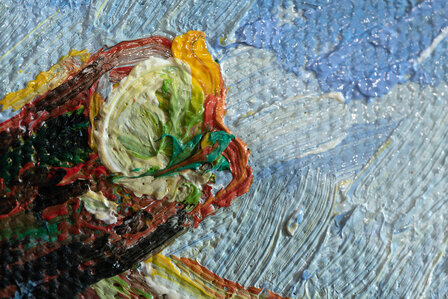 detail Four cut Sunflowers framed Van Gogh reproduction