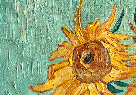 detail Vase With Twelve Sunflowers Van Gogh Reproduction