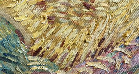 Wheat Field with Crows Van Gogh reproduction detail