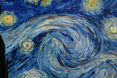 Starry Night by Nard Kwast Van Gogh replica detail