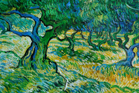 detail Olive Grove framed Van Gogh replicaOlive Grove framed Van Gogh replica