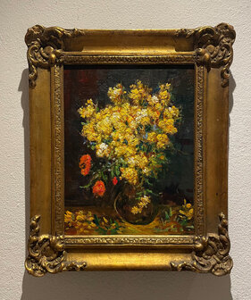 Poppy Flowers framed Van Gogh reproduction