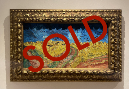 Wheat Field with Crows framed Van Gogh replica sold