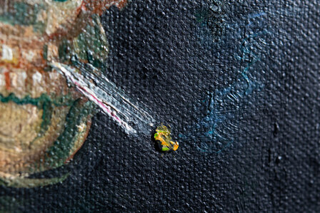 detail Skull with a burning Cigarette Vincent van Gogh reproduction 