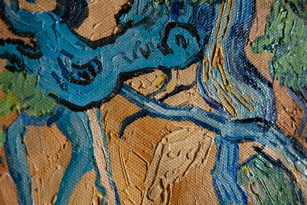 Tree Roots framed Van Gogh replica detail