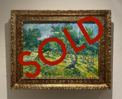 SOLD Olive Grove framed Van Gogh replicaOlive Grove framed Van Gogh replica