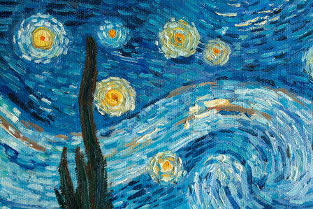 Starry Night framed Vincent van Gogh replica detail