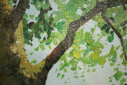 detail Forest Landscape Paul van der Ven in oil on canvas