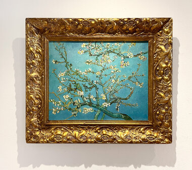 Blossoming Almond Tree framed Vincent van Gogh replica
