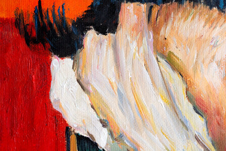 Self-Portrait with Bandaged Ear and Pipe Van Gogh reproduction detail