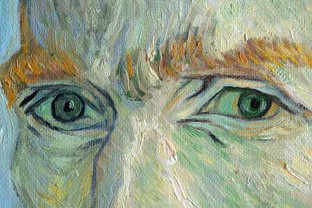 detail Self-Portrait Vincent van Gogh Reproduction